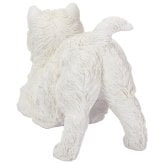 置物 woobia ウービア 犬 ウェスティ ウエストハイランドホワイトテリア 小 幅26cm 伏せ 白い犬 リアル 本物そっくり イギリス生まれ 職人手彩色 縁起物 戌年 玄関 インテリア 新築祝い 引っ越し祝い 開店祝い 出産祝い 誕生日 お祝い ギフト プレゼント 犬好き