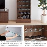 ラック 高さ80cm以上 コレクションケース コレクション コレクションボード フィギュア ケース 棚 ディスプレイ ガラス棚 壁面収納 大型 グランディック北欧 ブラウン ホワイト ブ 新生活