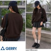 【予約】GERRY ジェリー スウェット ヘンリーネック レディース メンズ gea-m0033 裏起毛 トレーナー 長袖 織りネーム 刺繍 防寒 ビッグシルエット オーバーサイズ アメカジ アウトドア ストリート カジュアル M L XL 2026FW  別注