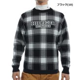 トミーヒルフィガー ゴルフ メンズ バッファローチェックジャカード クルーネックセーター TOMMY HILFIGER GOLF THMA478 秋冬モデル お誕生日祝い お祝い 記念品 お父さん 父の日 彼氏 男性 30代 40代 50代 60代  還暦祝い 敬老の日 人気プレゼント プレゼント