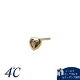 【無料ラッピング】  ヨンドシー 4℃ The Tidal K10イエローゴールド ピアス 片耳用 スモーキークォーツ ブランド 正規品 新品 ギフト プレゼント 人気 おすすめ 誕生日 記念日 クリスマス 送料無料