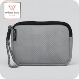 ウィローベイ ポーチ レディース ブランド WILLOWBAY リストレットクラッチ クラッチバッグ PEBBLE GREY