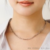 プラチナ 中空 ペーパークリップ  チェーン Pt850 日本製 40cm 45cm 50cm 55cm 60cm 国産 太さ 3.6mm 4.4mm SNY-1046 男性 女性 ネックレス チェーン ネックレスチェーン メンズ レディース チェーン だけ おすすめ プレゼント 人気 ブランド バースデー ギフト 記念日 プレゼント 秋アクセ 秋ジュエリー