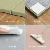 【12枚セット】 水拭きできる い草風 置き畳 おぼろ 約82×82×2.5cm 12枚入り 半畳 縁なし フロア畳 ユニット畳 PP 滑り止め付き