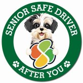 カーサイン 高齢者マーク SENIOR SAFE DRIVER マルックス マグネット 強力 直径13cm 肉球 日本製 車 ステッカー