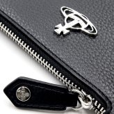 ヴィヴィアンウエストウッド 財布 フラグメントケース メンズ レディース Vivienne Westwood 51110039 S000D PF N403 ブラック RE-VEGAN カードケース コインケース 小銭入れ オーブ ロゴ 薄型 ミニ財布