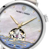 ピエールラニエ PIERRE LANNIER レディース 腕時計 自動巻き オーストレイル AUSTRALE 35mm P150H900 ラウンド 革ベルト シルバー シェル