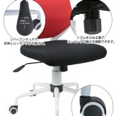 オフィスチェア ビジネス CN 肘無し 背カバー着脱 オフィス カバー 事務椅子 OA ワーク 事務イス 事務用椅子 椅子 イス いす ウレタンキャスター シンプルなオフィスデスクチェア ホワイトフレームに スタイリッシュなバイカラーデザイン 背もたれ 新生活