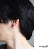 ステンレス 竹節ピアス シンプルピアス メタリック シルバー 燻し ゴシック 骨 ボーン 植物 プチプラ 片耳1点 つけっぱなしok メンズ 男性 金属アレルギー対応 イヤリング