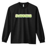 水泳 競泳 ロンT 長袖Tシャツ メンズ レディース ジュニア 練習着 ドライ おもしろ tシャツ ふざけ 名入れ おしゃれ キッズ 文字入れ無料 「ポップなアイスのSWIMMINGロゴ」 アートワークスコウベ 【送料無料】