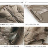 ダウンコート レディース ミドル 洗える ダウンコート フード付き 90cm ラクーンファー トリミング きれいめ ハーフ丈 ミドル丈 ハーフコート レディースコート 冬コート 冬 無地 厚手 アウター 大きいサイズ ギフト プレゼント 5F (2501r)