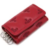 ヴィヴィアンウエストウッド キーケース キーホルダー レディース メンズ 男女兼用 キーリング Vivienne Westwood ヴィヴィアン マルチオーブ型押し レッド VW4297 (5115003RW-S002K-H201) 【2026年秋冬モデル】 【ラッピング無料 誕生日 お祝い プレゼント ギフト 贈り物】