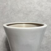 植木鉢 おしゃれ 大型 陶器 13号 受け皿付き セット KONTON コントン WYモダン マット釉 白 ホワイト L 直径40cm 底穴あり 室内 観葉植物 丸型 ラウンド 広口 モダン ナチュラル インテリア リビング オフィス 店舗 ホテル 半磁器 セラミック 焼き物 フロアポット WY-15MW13P