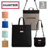 ハンター トートバッグ HUNTER トラベル マルチファンクション パッカブル トート 軽量 撥水 A4 PC収納 ショルダーバッグ 3WAY UBT7126NRS