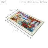 送料無料 ユーパワー アートフレーム ルイージ フローリオ ピアツェッタ メディテラネア LU-13003 絵 絵画 風景
