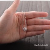 ハワイアンジュエリー ネックレス ホヌ ペアネックレス 2本セット ホヌ 透かし キューブ お守りモチーフ シルバー925 ギフトラッピング可能 大人 友達 シンプル 長さ選べる カップル 夫婦 プレゼント ハロウィン 【品番：CG-SP36101P】