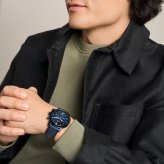 フォッシル FOSSIL 腕時計 メンズ NEUTRA クロノグラフ ネイビー レザーウォッチ FS6168【2026 新作】