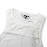 ガニー GANNI トップス タンクトップ T3897-151 ウィメンズ レディース Bright White ホワイト 海外正規品