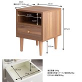 ベッド 寝具 サイドチェスト サイドキャビネット ナイトテーブル サイドテーブル キャビネット ソファテーブル 収納 寝室収納 リビング収納 ソファ 横 おしゃれ 引き出し コンセント穴 おしゃれ家具 幅35cm