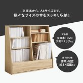 収納家具 ラック ブックシェルフ 幅90 ロータイプ コミック コミック約230冊収納 本棚 1cmピッチ棚板 引出し付き 大型書籍 マンガ 漫画 文庫本 書棚 本収納 A4サイズ ブック