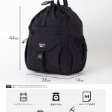 Reebok リーボック 3wayナイロンリュック ワンショルダーバッグ 約17L a4 軽量 軽い ドローコード 巾着 リュックサック レディース メンズ ユニセックス 通学 学生 高校生 通勤 大人 ナップサック シンプル アウトドア スポーツリュック ブランド 旅行 2026