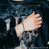 ライオンハート コンフォート チェーンブレスレット アズキ サージカルステンレス シルバー クリアジルコニア 金属アレルギー対応 メンズ ブランド
