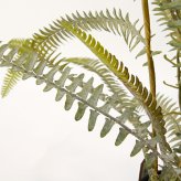 観葉植物 造花 ボストンファーン シルバー BROWN 全高約77cm 卓上・小型 フェイクグリーン 本物そっくり おしゃれ インテリア 人工観葉植物 アーティフィシャルグリーン オフィス 店舗 ホテル 開店祝い 室内 ミニ シダ タマシダ フェイク