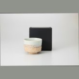 青磁塗分ミニ抹茶碗 磁器 美濃焼 やきものの里から、暮らしを贈ります。　ギフト 食器 セット テーブルウェア