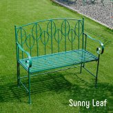 チェア 椅子 アイアン製ガーデンベンチ単品販売 「Sunny Leaf サニーリーフ 」 SPL-9002