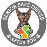 カーサイン 高齢者マーク SENIOR SAFE DRIVER ライコイ マグネット 強力 直径13cm 肉球 日本製 車 ステッカー