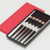 滑り止め木箸揃（曙） インテリア 漆器 盆 カタログギフト 景品 粗品