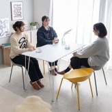 ダイニング家具 ダイニングセット ダイニングテーブルセット 4人用 4人掛け 5点セット ダイニングチェア 4脚セット 椅子 イス 食卓テーブル 長方形 角形 白脚 シルバー脚 かわいい ファミリー向け 家族 リビング