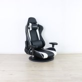 ゲーミングチェア 高さ調節 グレー・ホワイト・オレンジ W70xD65xH99cm座面高18cm デスクチェア オフィスチェア パソコンチェア フットレスト グレイ ホワイト オレンジ おしゃれ 新生活
