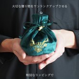 クリスマス ラッピング 巾着 バッグ 袋 リボン 贈り物 サプライズ 記念日 彼女 彼氏 プレゼント おしゃれ
