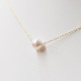 ［pearl323］ 5.5mm - 6mm 1粒 ネックレス ホワイトピンク あこや真珠
