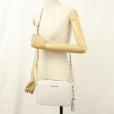 マイケルコース MICHAEL KORS ショルダーバッグ 32F7GGNM8L 085 JET SET 斜め掛け レザー ホワイト OPTIC WHITE