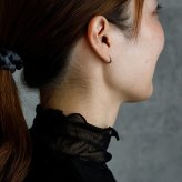 【ジュエリーの町 山梨県甲府製】 K18 フープピアス 18金 片耳 2x10mm 日本製 1個売り プレゼント ギフト メンズ レディース 金属アレルギー対応 品質保証書