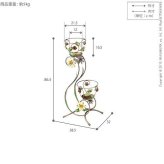 イタリア 家具 ヨーロピアン ヴェローナクラシック アイアンプランター2段  鉢植え 玄関 ヨーロッパ家具 クラシック 輸入家具 アンティーク風 イタリア製 おしゃれ 高級感 エレガント リモート テレワーク 在宅