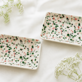 イッタラ（iittala）２枚セット　 ヘレ　オイバ トイッカ　プレートA7 7×10cm ピンクグリーン小皿／豆皿（角皿）【結婚祝】【出産祝】【引越祝】【記念品】