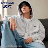 Reebok リーボック ジップパーカー メンズ レディース rm-6105 スウェットパーカー フルジップ 長袖 フーディー 裏起毛 暖かい ロゴ 刺繍 ビッグシルエット オーバーサイズ 羽織り スポーティ カジュアル M L LL 2026FW Karlas 別注