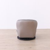 高座椅子 カム 回転式 リクライニング 完成品 360度回転 ブラック・ベージュ W52×D58~92×H52cm座面高15cm 座椅子 リクライニングチェア パーソナルチェア 肘付き ブラック ベージュ おしゃれ