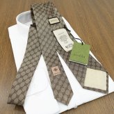 グッチ ネクタイ GUCCI ベージュ GG柄 (8cm) AREND 456522-9700 A36 【グッチネクタイ・ブランドネクタイ・ネクタイブランド・ブランドギフト・プレゼント・バースデー】【20代・30代・40代・50代・おしゃれ・セール】