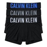 カルバンクライン Calvin Klein(CK) ボクサーパンツ トランク インテンスパワー 3枚組 セット 前閉じ コットン ロゴ 下着 NB3608A ZDM メンズ ブラック+グレー+ホワイト+ブルー