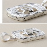 ハワイアンジュエリー ネックレス ホヌ ネックレス 刻印 無料 誕生石入れ可 ホヌ 型抜き プレート シンプル シルバー925 ギフトラッピング可能 チェーン 長さ選べる メンズ レディース 誕生日 プレゼント ハロウィン 【品番：CG-SP2957】