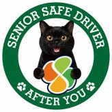 カーサイン 高齢者マーク SENIOR SAFE DRIVER ボンベイ ステッカー シール 直径13cm 肉球 日本製 車