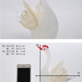 寿鶴亀 ガラス置物セット 鶴と亀の縁起物・長寿祝い・敬老の日・結婚祝いに 粋工房