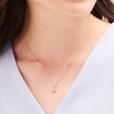 【無料ラッピング】  ヨンドシー 4℃ エターナルシルバー ネックレス キュービックジルコニア レディース ブランド 正規品 新品 ギフト プレゼント 人気 おすすめ 誕生日 記念日 クリスマス 送料無料