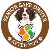 カーサイン 高齢者マーク SENIOR SAFE DRIVER スモールミュンスターレンダー ステッカー シール 直径13cm 肉球 日本製 車