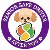 カーサイン 高齢者マーク SENIOR SAFE DRIVER チワプー ステッカー シール 直径13cm 肉球 日本製 車