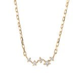 ダイヤモンド ネックレス 0.03ct カシオペア 星 K10 K18 10K 18K 10金 18金 プラチナ 女性 レディース 誕生日 記念日 プレゼント ギフト 誕生日プレゼント 10代 20代 30代 40代 妻 彼女 スター ゴールド ホワイトゴールド ピンクゴールド イエローゴールド ダイヤ 重ね付け アクセサリー アレルギー対応 金属アレルギー クリスマス